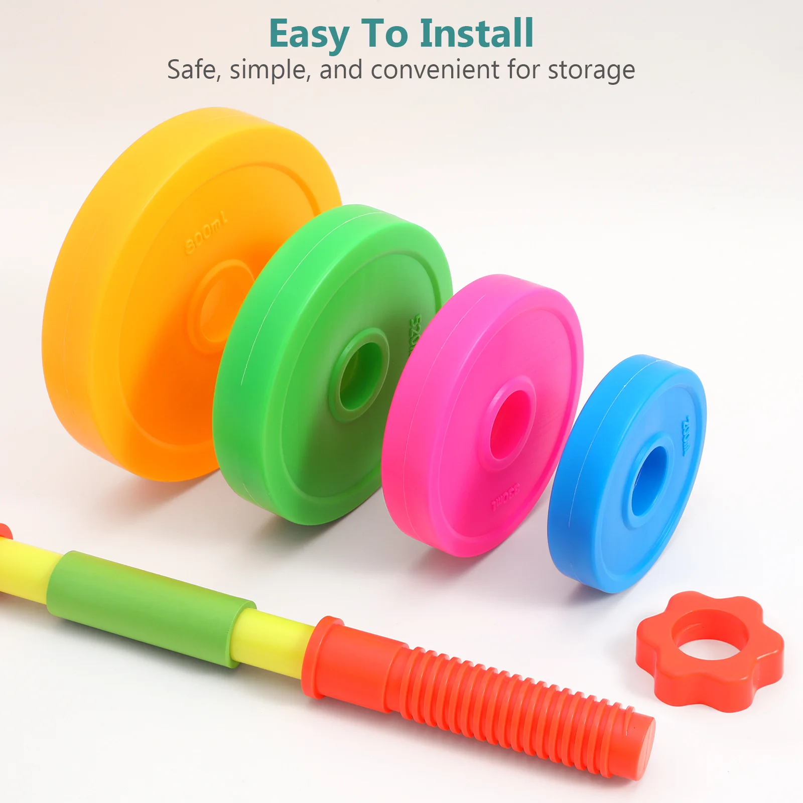 Штанги регулируемые тяжелые гантели для девочек игрушки малышей упражнения