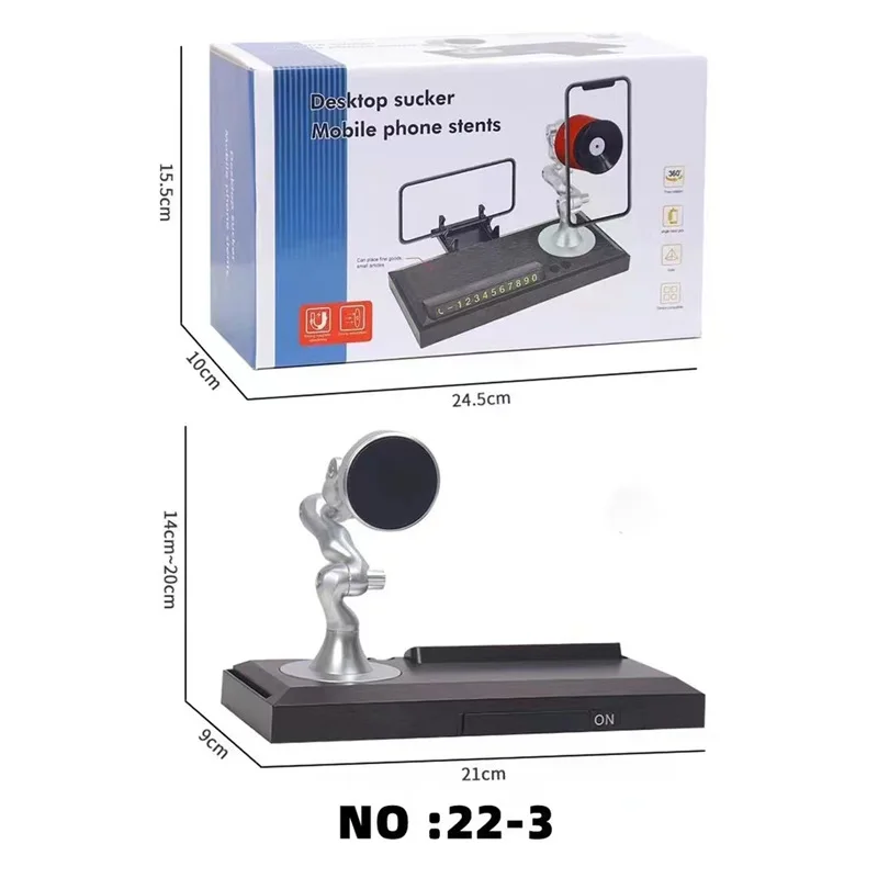 

Magnetic Car Mobile Phone Holder Navigation Sucker Multi-function Car Fixed Mobile Phone Stand Table Metal Facing Parking Number