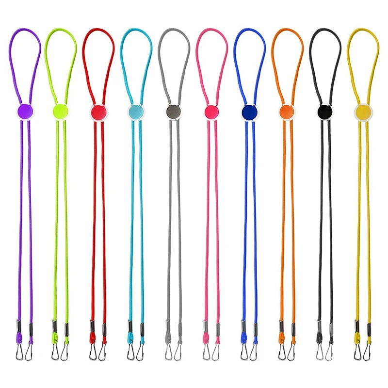 

10 шт., ремешки для ожерелья с зажимами