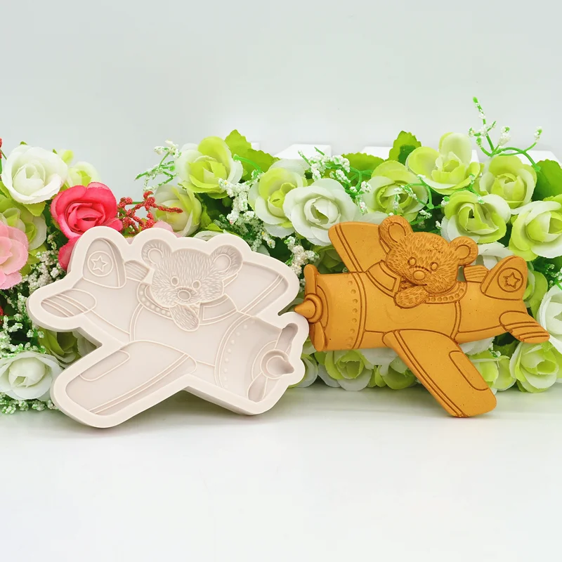 Новая силиконовая форма в виде медведя кухонный инструмент для выпечки из смолы