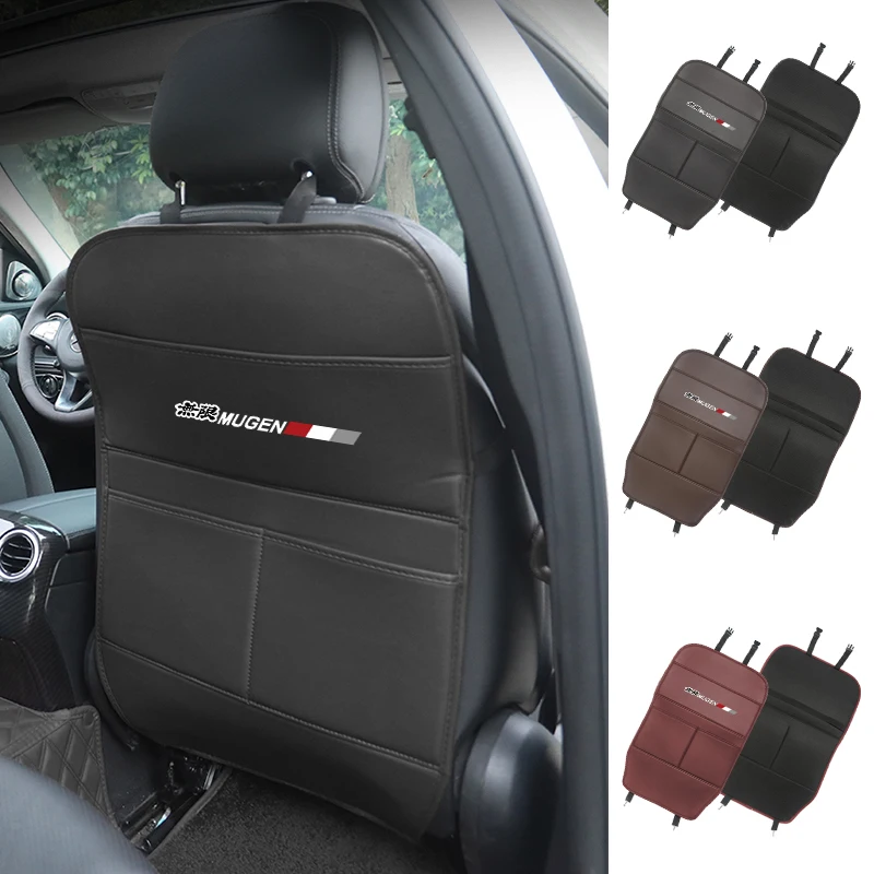 Кожаный защитный коврик на заднее сиденье автомобиля органайзер внутренняя