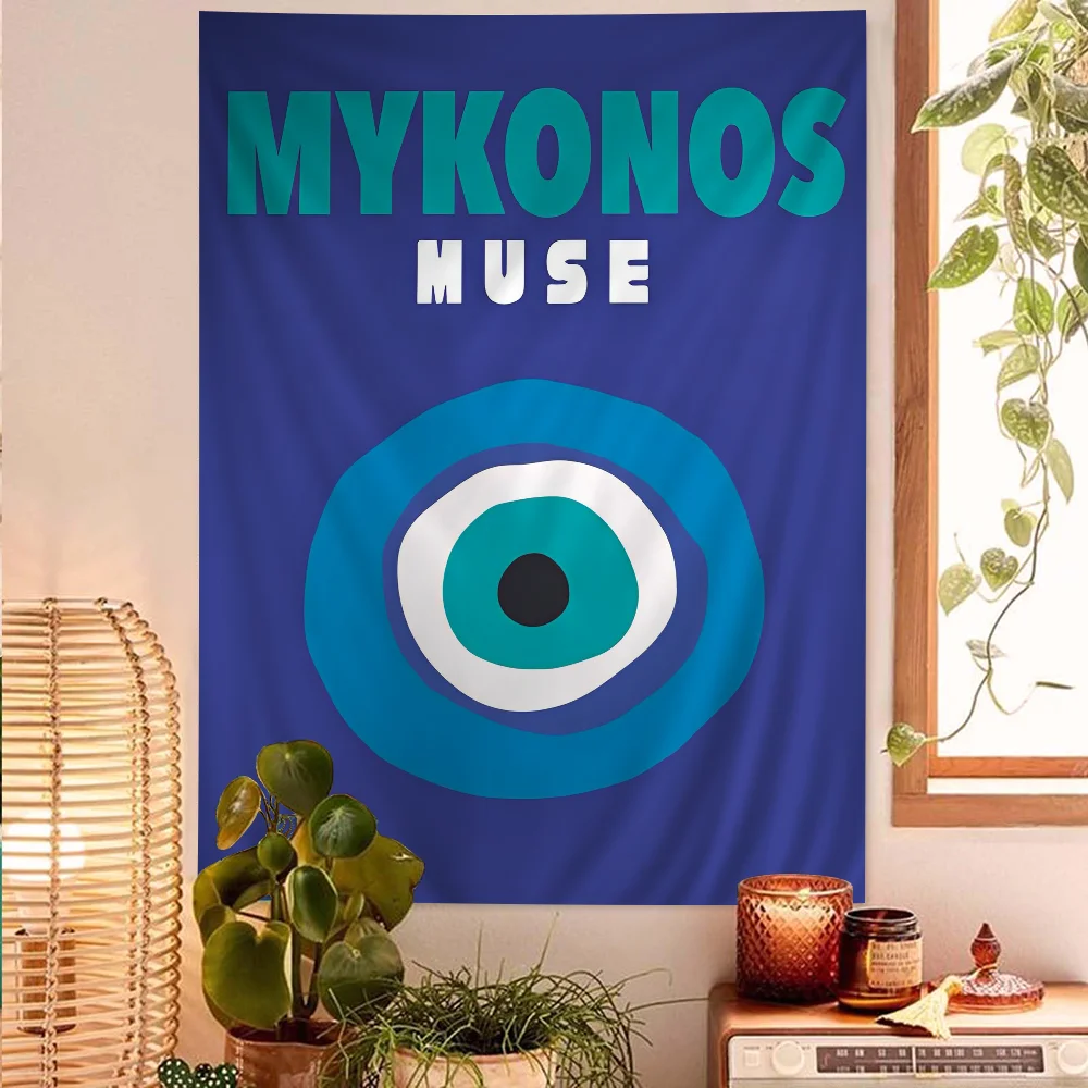 Графический Декор Майами искусство аниме гобелен подвесной Таро хиппи Фотофон