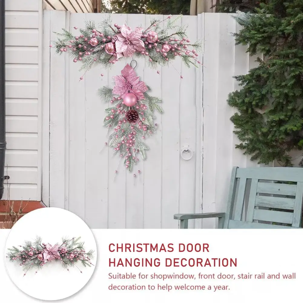 1 шт. рождественское украшение для подвешивания дверей сцена окно вниз