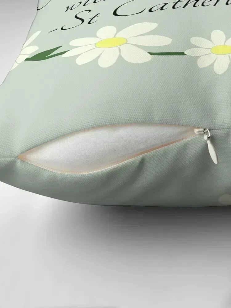 Чехол для подушки St Catherine of Siena quote in daisy chain