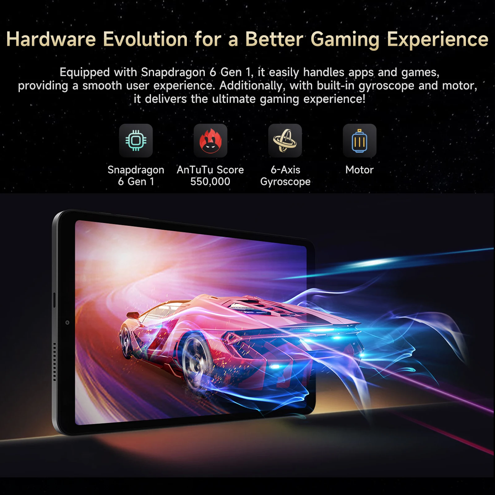 Alldocube iPlay60 Mini Turbo 8 4-дюймовый планшет Snapdragon 6Gen 1 Android14 ГБ + виртуальной памяти ОЗУ 128