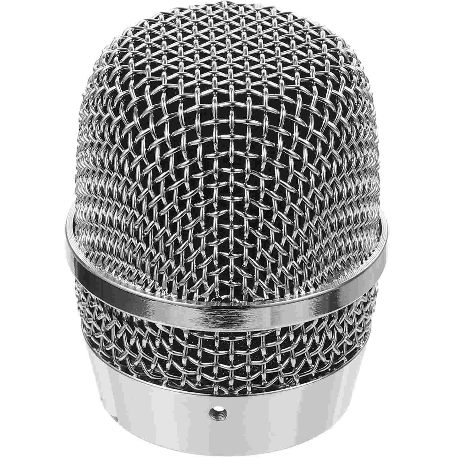 

Microphone Mesh Head Metal Heads Replacement Grill Grates Ball Sponge Parts Ktv Supplies Wireless Microphones