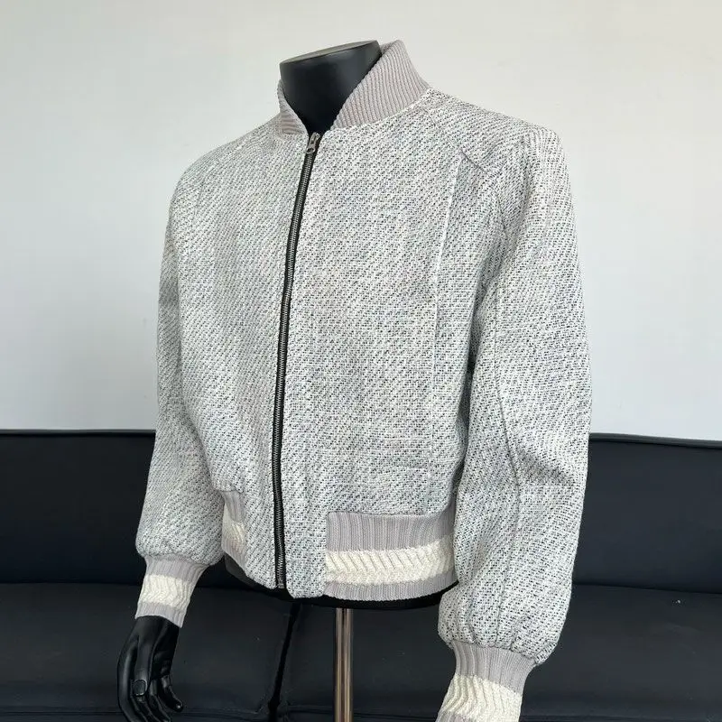 Осень-зима новинка Xiaoxiangfeng мужская вязаная универсальная тонкая куртка с крупным