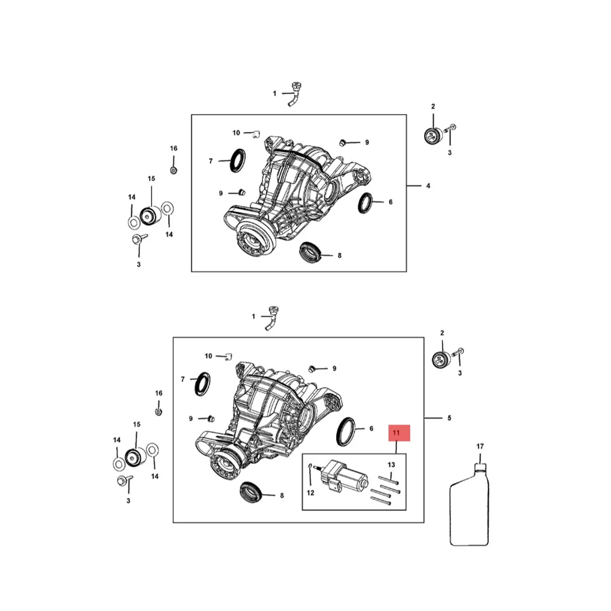 

68214628AA Automotive Differential Lock Motor Actuator for Dodge Durango Jeep Grand Cherokee 2014-2021