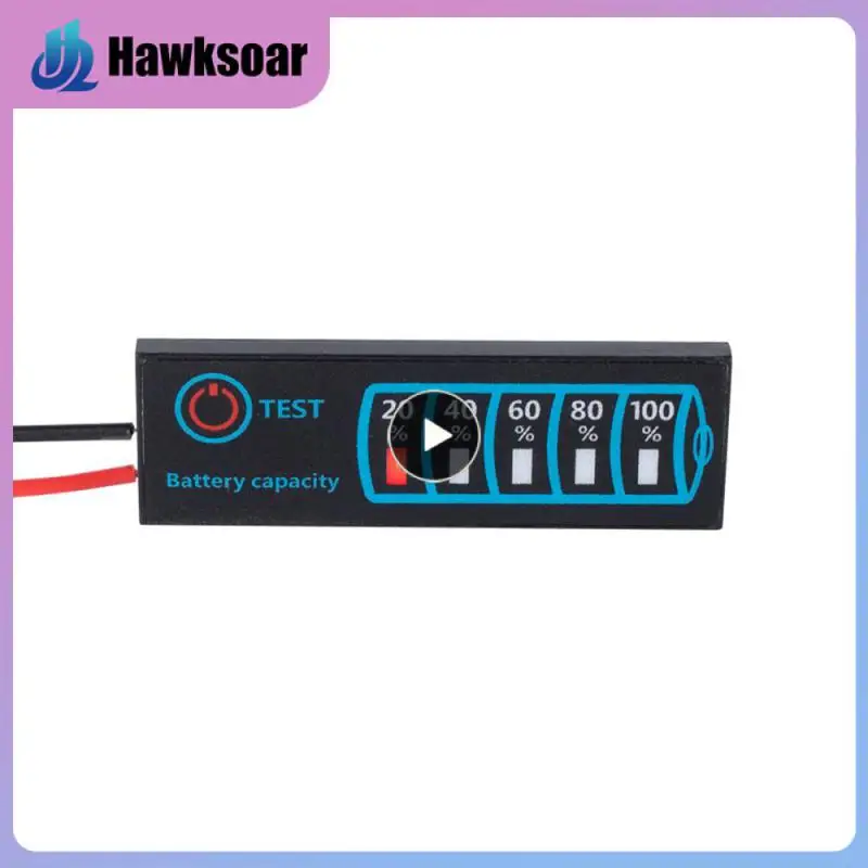 

Universal Capacity Voltage Meter Dc5-30v12v24v Led Display Panel Power Display Power Indicator Portable Car Accessories Durable