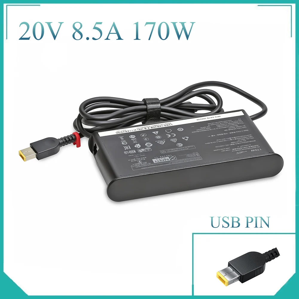 Зарядное устройство для ноутбука Lenovo Thinkpad P1 P50 P51 P52 P53 P70 P73 W540 W541 T540P Yoga 15 45N0487 170 Вт 20