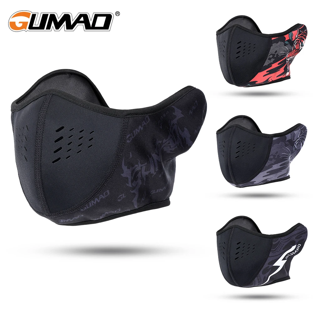 Зимняя флисовая маска-бандана термозащитная маска для лица ветрозащитная грелка