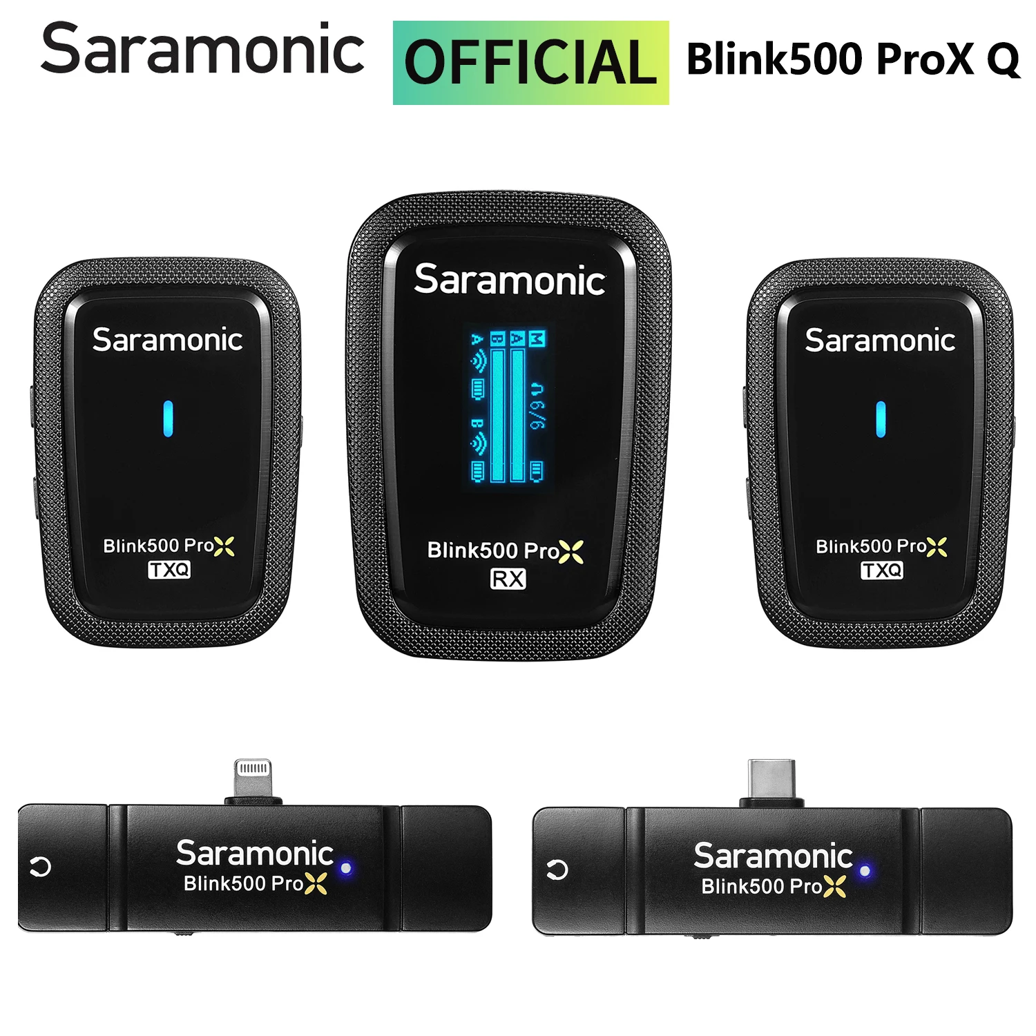 

Saramonic Blink500 ProX Q Wireless Lavalier Lapel Microphone for iPhone Android DSLR Cameras PC Laptop Gaming Youtube Recording