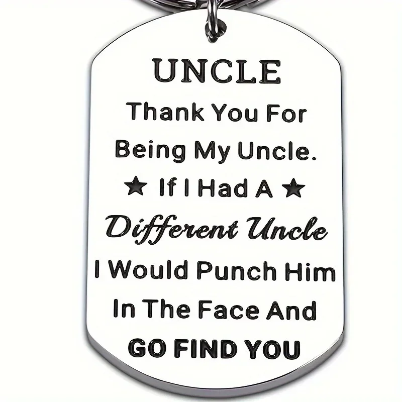 Нержавеющая сталь военного класса с лазерной гравировкой UNCLE дядя решетность