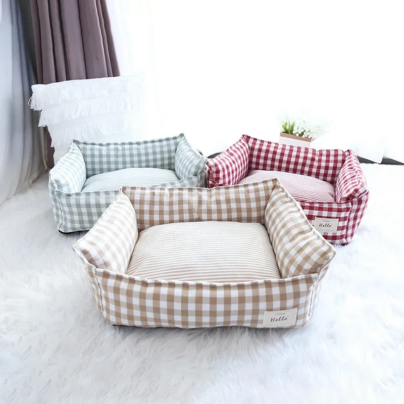 Bed For Dog Cats Puppy House Kennel Indoor Dogs Small Medium Cat Pet Sofa Sleeping Furniture Supplies Accessories