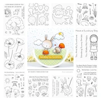 rabbit whiskers tree stamps and dies new arrival 2022 scrapbook diary decoration stencil embossing template diy greeting card