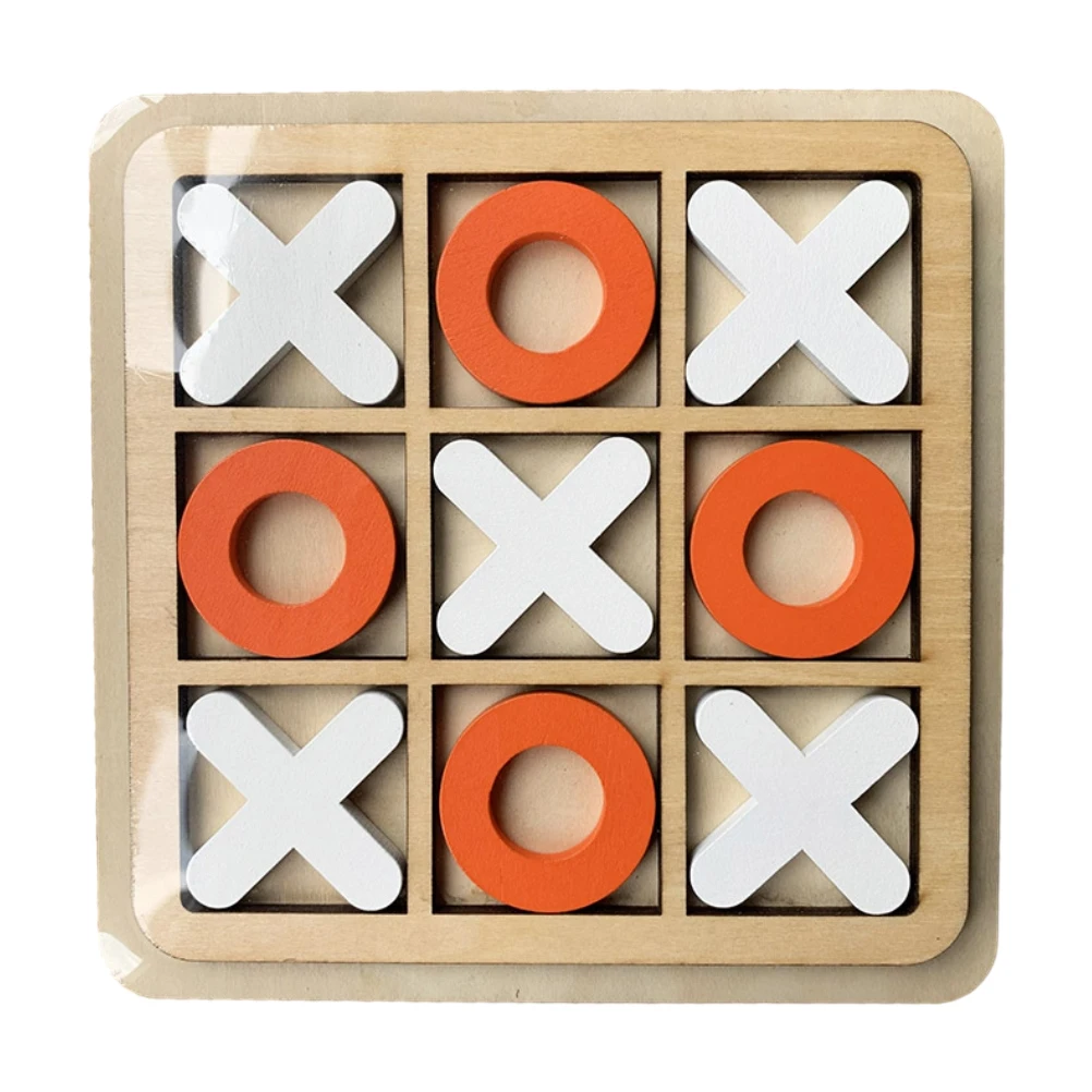 

XO Wood Board Game Toy Joyful Educational Toys Concentration Logical Thinking Training Parent-cild Interactive Table Game Toy