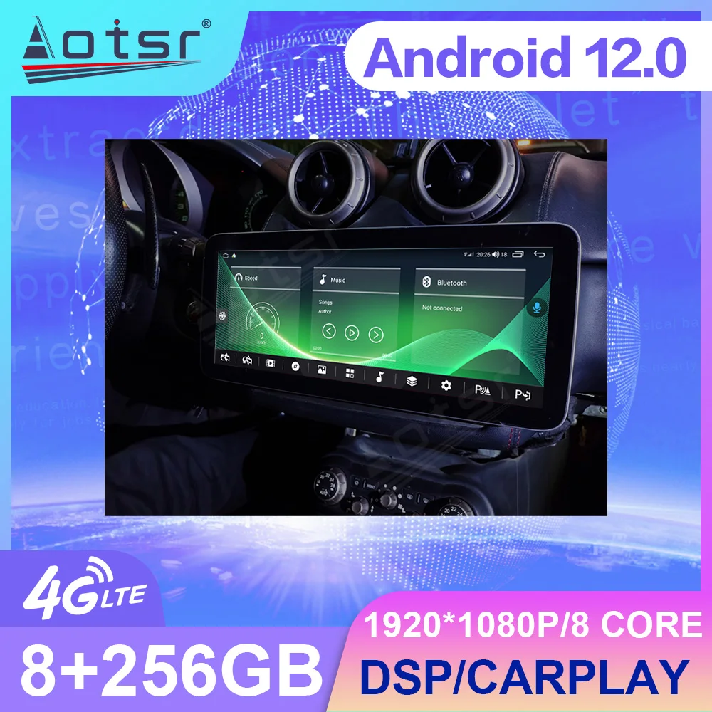 

12.3"Android12.0 8+256G Car Radio For Ferrari California GPS Auto Navi Audio Multimedia Carplay Player Stereo Head Unit DSP WIFI