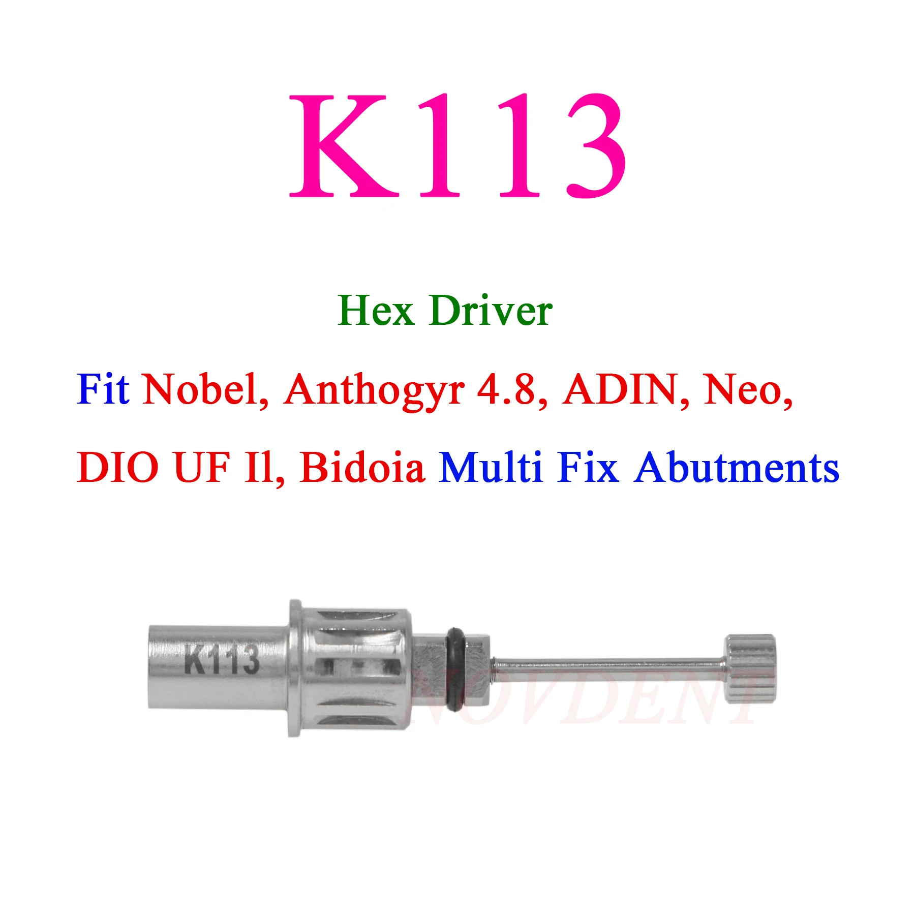 Абатмент для зубного имплантата K113 Шестигранная отвертка Многоблоковая Ручная