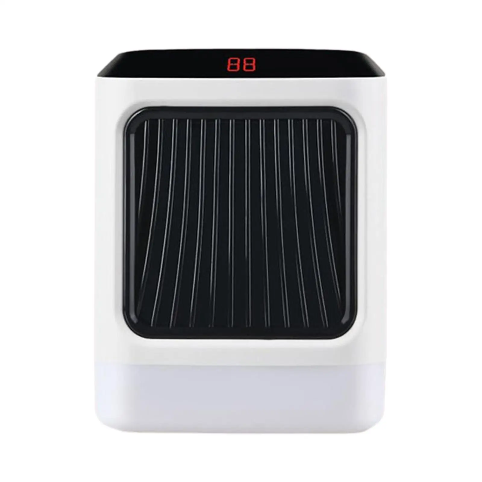

Portable Electric Heater Thermostat Night Light Timer Fast Heating 800W Fan Heater for Desk Indoor Use Office Bedroom Home