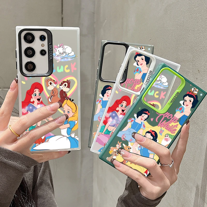 Чехол для телефона с принцессой Disney Samsung Note20 S20 S21 S22 S23 S24 FE Plus ультратонкий яркий