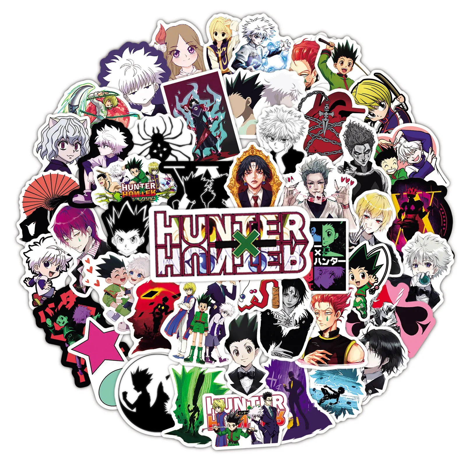 

10/30/50Pcs HUNTER HUNTER Anime Stickers PVC Skateboard Fridge Laptop Motorcycle Travel Luggage Cartoon Decals Graffiti Sticker