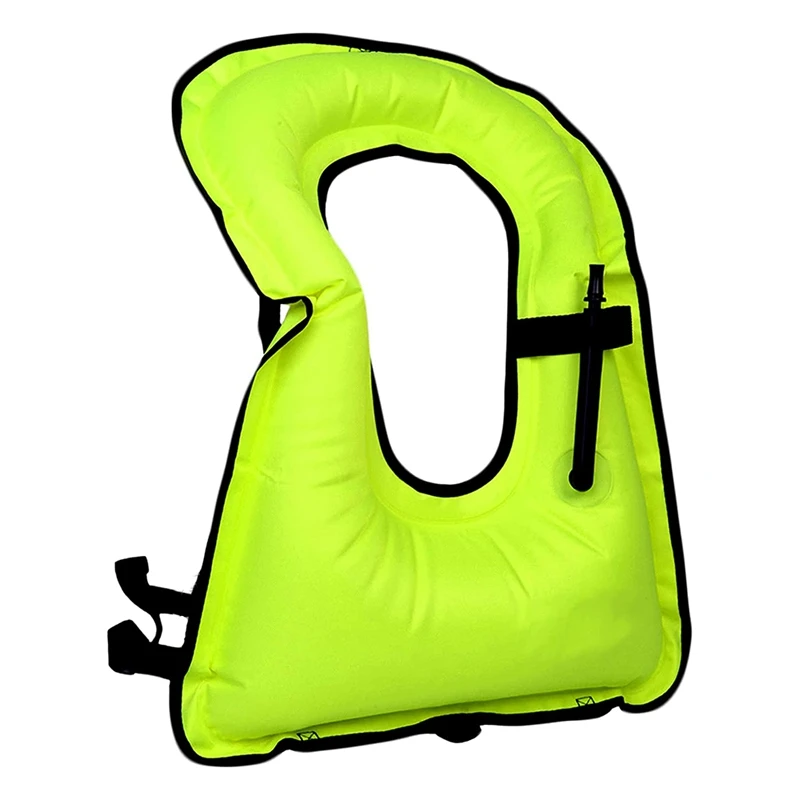 

Inflatable Snorkel Vest For Adults, Adjustable Snorkeling Jackets Safety Vest (Up To 100 Lbs Loading)