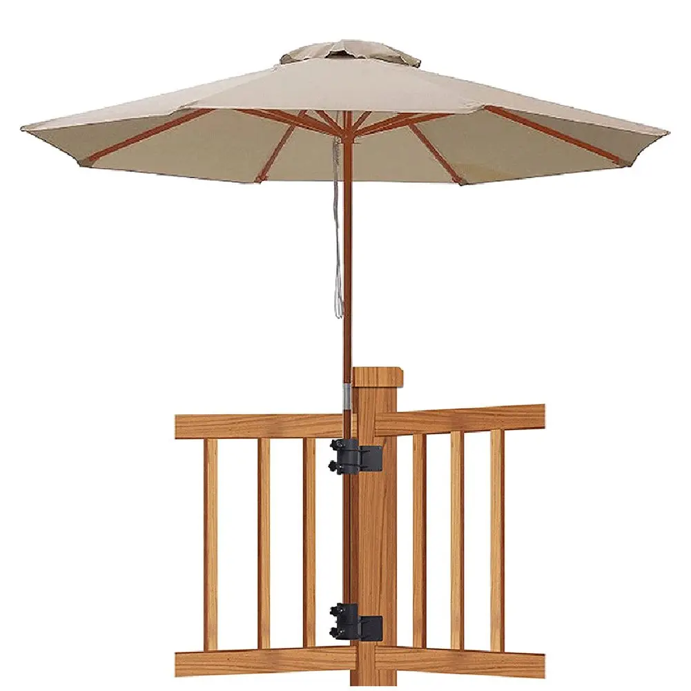 

Patio Umbrella Holder 2x Accessories Balcony Flexible Heavy Duty Mount Bracket Replacement Spare Parts Durable