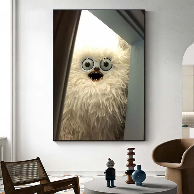 Забавное животное в очках постер с принтом холст картина жираф панда обезьяна