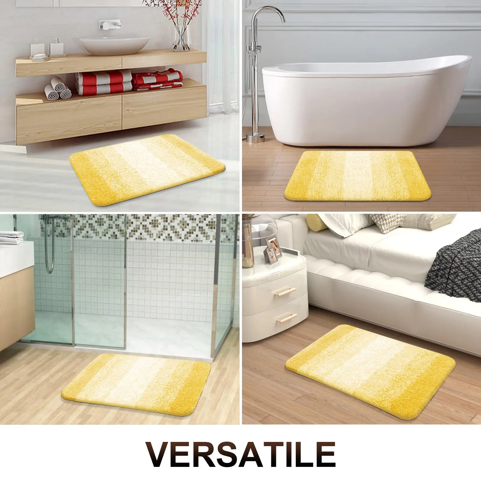 Homaxy градиент цвета стиль домашний нескользящий коврик грязевая ловушка