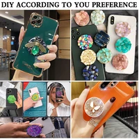 10pcslot custom pattern phone folding holder stand for cell phone smartphone universal support mobile holder epoxy resin diy