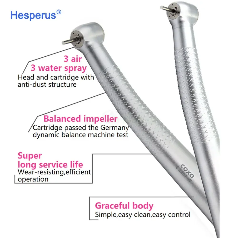 COXO CX207-W Den tal Кнопочный наконечник с воздушной турбиной Высокоскоростные