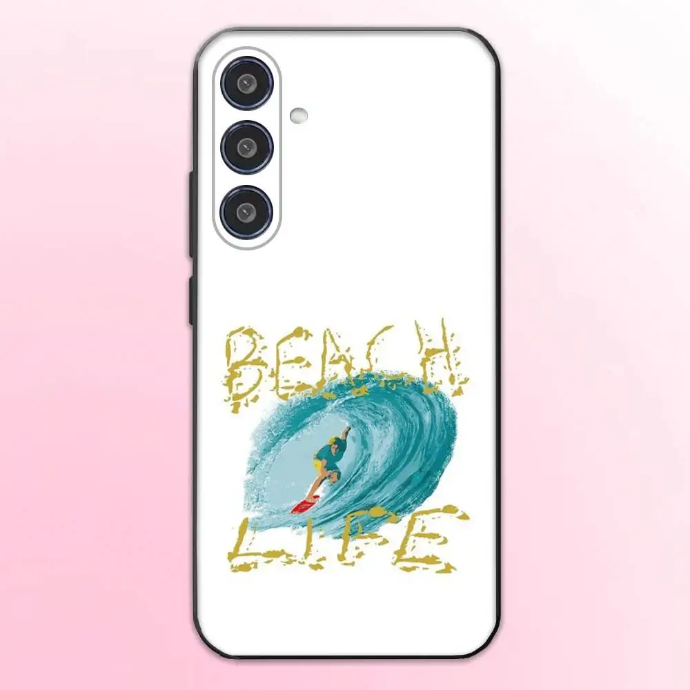 Чехол для телефона Surf Beach Rips Curls для Samsung Galaxy A73, A72, A71, A70, A53, A52, A51, другие мягкие черные чехлы (art.: 3920d2ce46aff) - 3920d2ce46aff