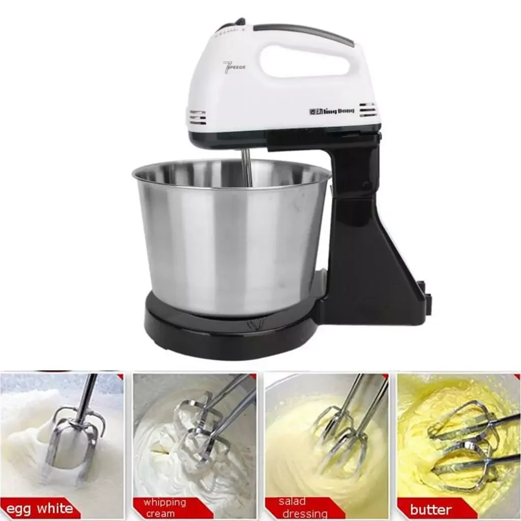 

Hand Mixer 7-Speed Mini with Bucket Stand Mixer for Baking Cake