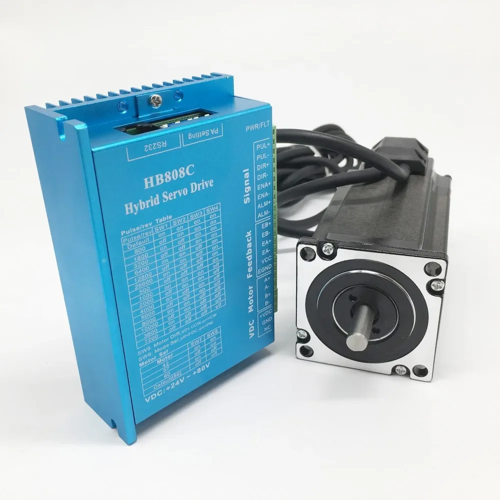 4 шт. 1000 об/мин Nema23 2 Нм 57 мм 8 вал постоянного тока DSP фазы линий энкодер драйвер