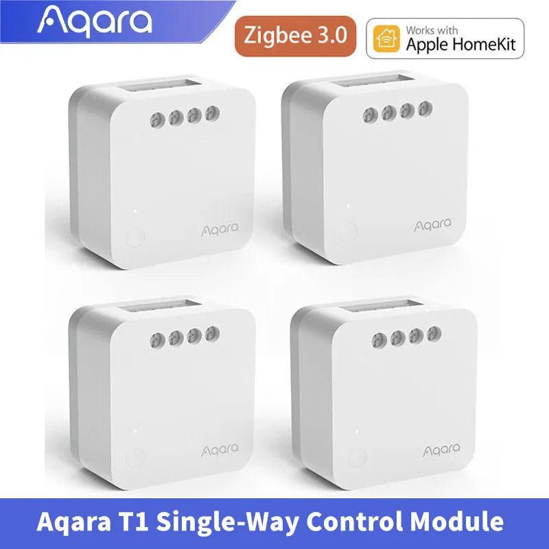 

Aqara T1 Single-Way Control Module Zigbee 3.0 Wireless Relay Controller 1 Channel No Neutral Remote Work With Apple Homekit