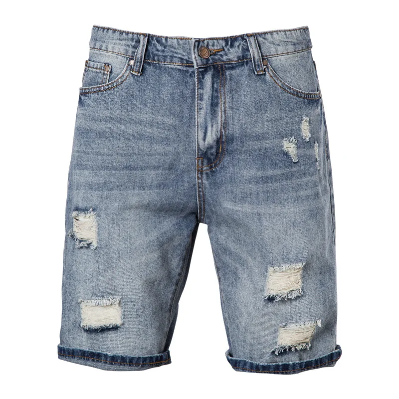 

Jeans Mens Summer British Fashion Sportswear Shorts Plus Size Men Blue Denim Short Jeans Washed Terry Casual Shorts Boys 3xl