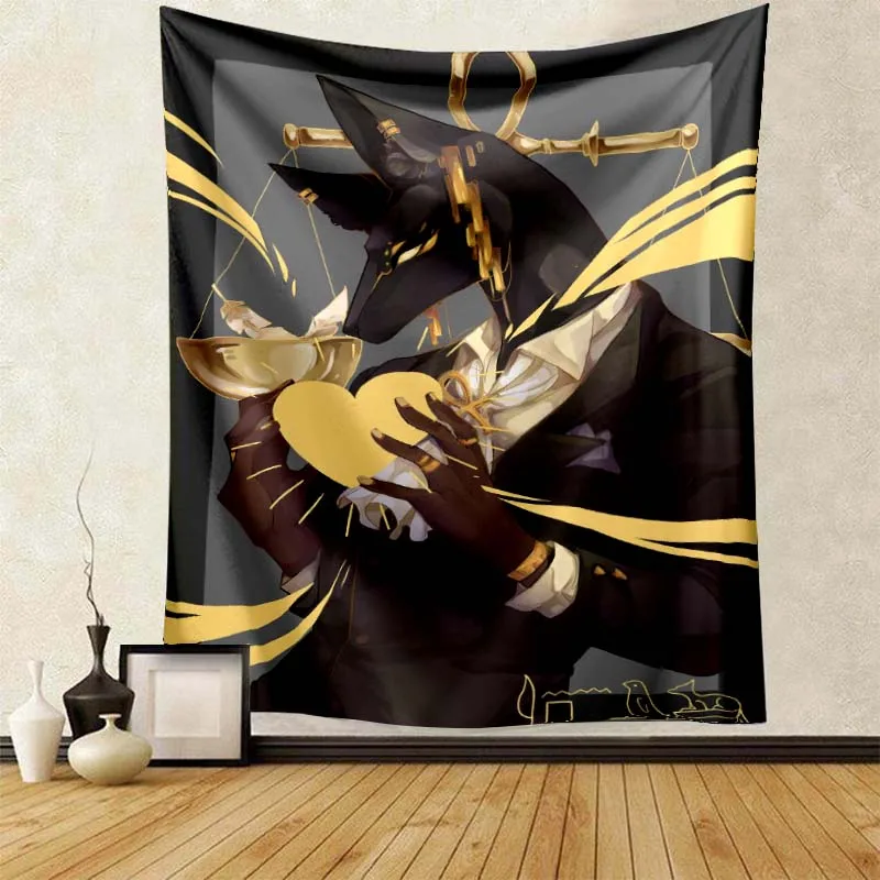 Древний Египетский гобелен Anubis легкий декоративный орнамент супер мягкий для