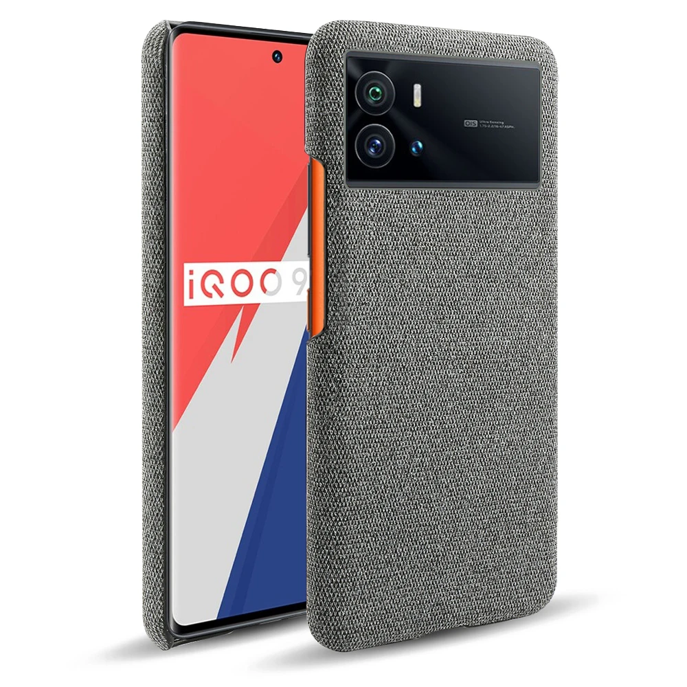 

Vivo iQOO 9 Pro Case Cloth Antiskid Coque Funda For VIVO iQOO 9 (China) 9pro 6.78" Slim Retro Cloth Hard PC Phone Cover Bumper