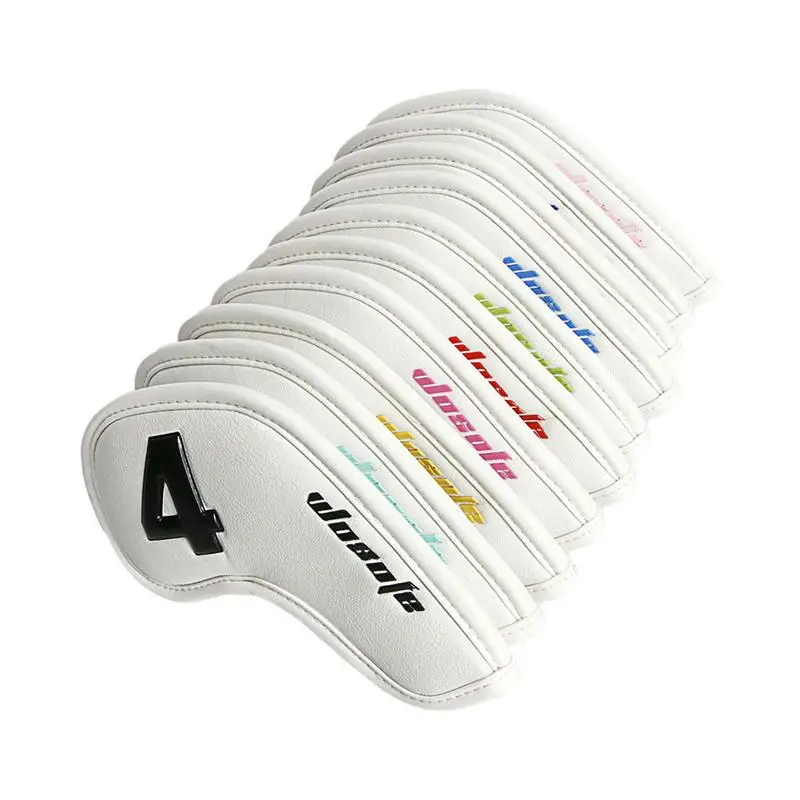 

Golf Club Covers 10pcs Golf Iron Head Covers Set Golf Travel Covers Anti-scratch Waterproof Golf Headcovers Accessories For Men