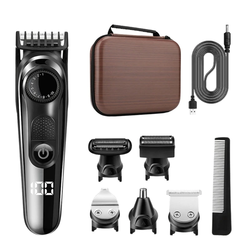 

Beard Trimmer and Hair Clipper Cordless Grooming Rechargeable Adjustable Length Hair Clipper No Blade Oil Needed N0PF