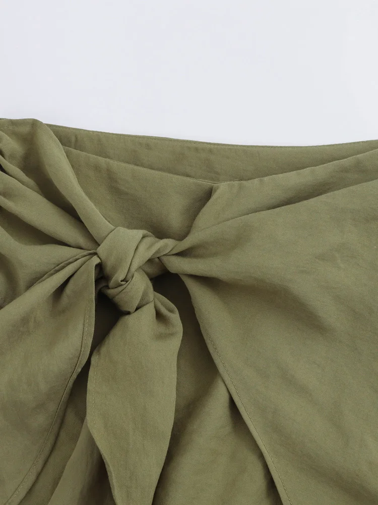 Женские шорты-бермуды KAOPU ZA винтажные юбки с завышенной талией боковой молнией и