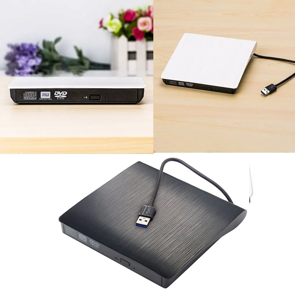 Портативный USB 3 0 DVD-ROM CD ROM Оптический привод Внешний ридер для настольного ПК