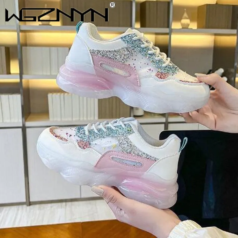 

Platform Sneakers Women Casual Shoes Fashion Thick Bottom Ladies Trainers Basket Femme Chunky Sneakers Female Shoes Zapatillas