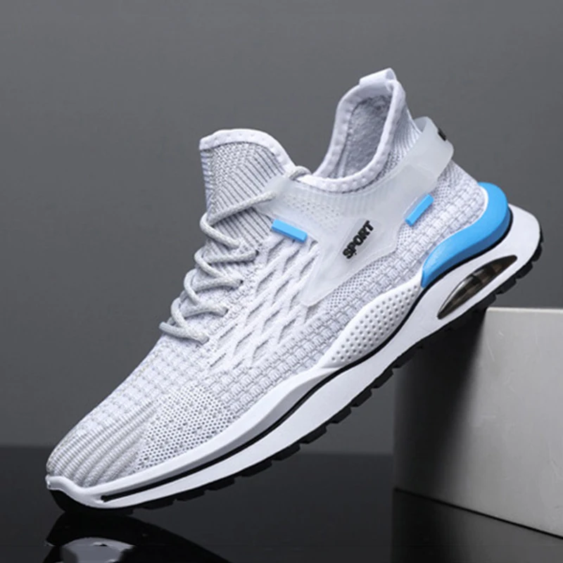 Мужская обувь удобные кроссовки дышащая для бега сетчатая спортивная тенниса