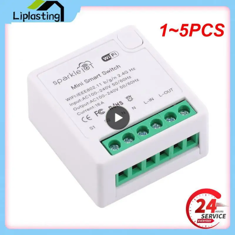 

1~5PCS Zigbee WIFI Mini Smart Switch DIY 16A 2 Way Control Breaker Via Alexa Alice Google Home Tuya Smart Life Cozylife
