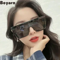 boyarn new retro shades sunglasses square large frame bright black wear sunglasses womens gafas de sol eyewear glasses