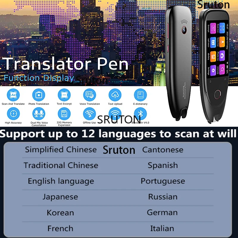 S50 Scanning Translator Smart Instant Voice Photo Translation Pen 3