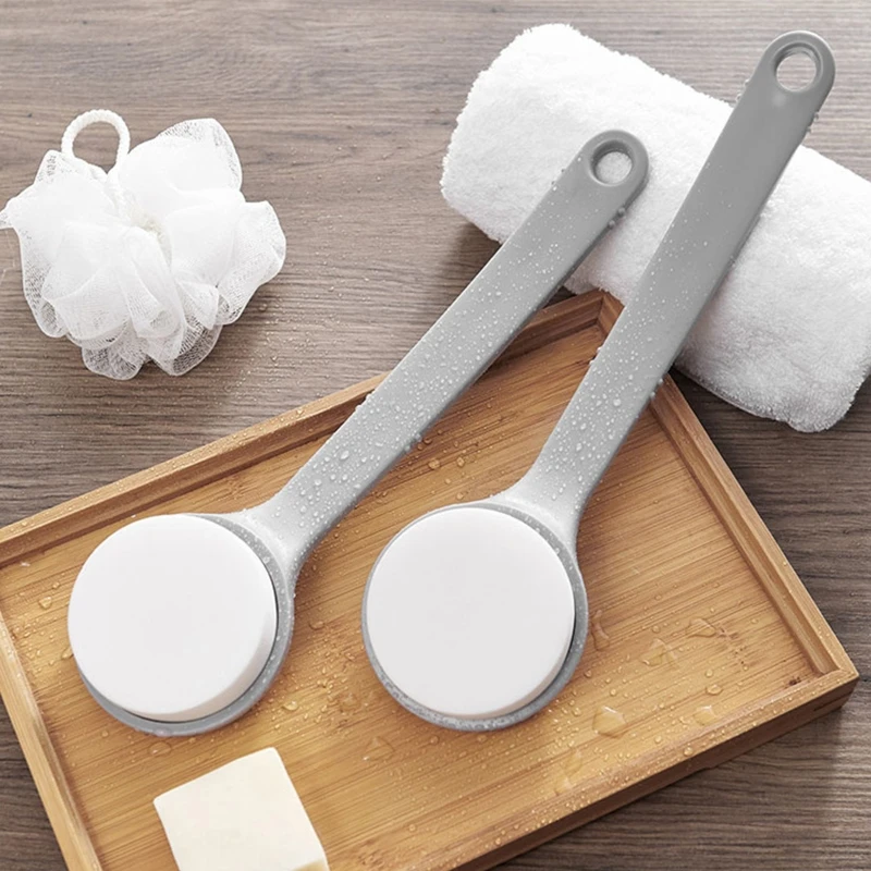 

Long Handle Exfoliating Sponge Bath Scrubber Back Body Scrub Exfoliation Cleaning Equipment Bathroom Shower Rubbing Mud Brush