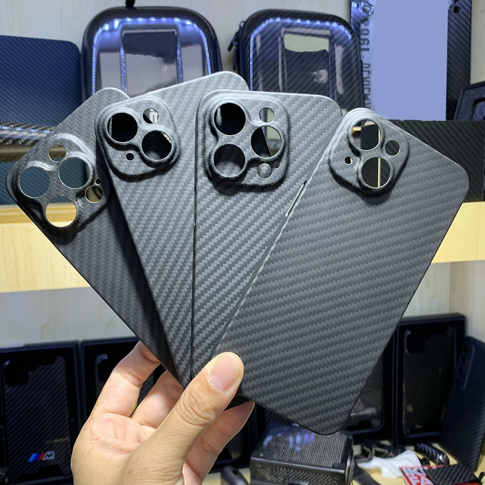

Чехол из настоящего углеродного волокна для iPhone 14 Pro Max, Ультратонкий защитный чехол из арамидного волокна для iPhone 14 Pro, чехол