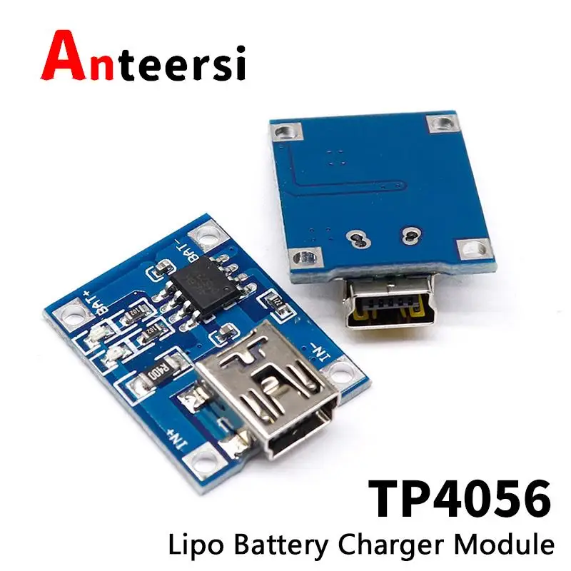 

10 шт., TP4056, 5 В, 1 А, отдельная мини-USB зарядная плата для литиевой батареи, искусственная кожа, USB, 1 А, литий-ионный аккумулятор